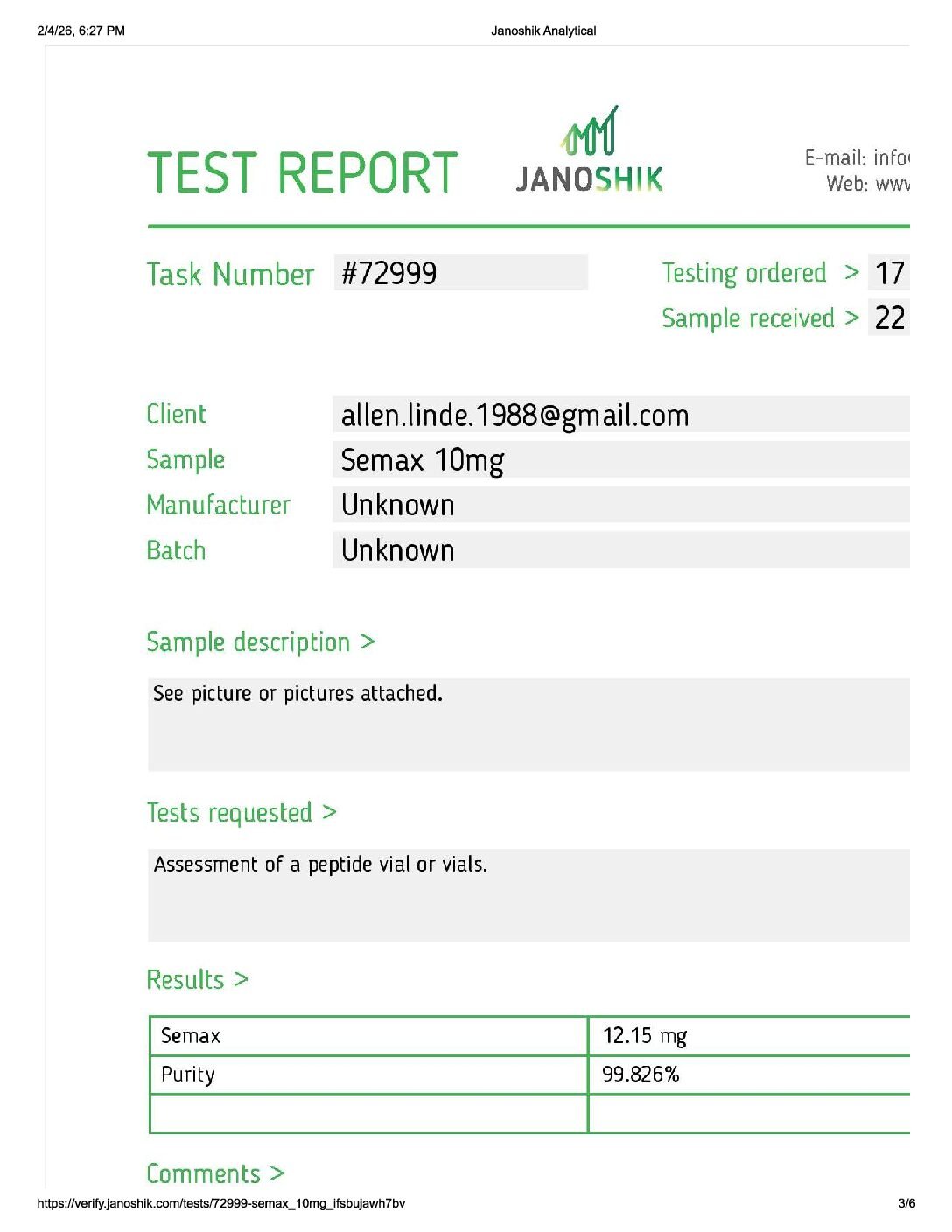 Semax 10mg - Image 2