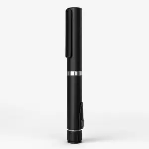 Reusable black metal auto-injector pen